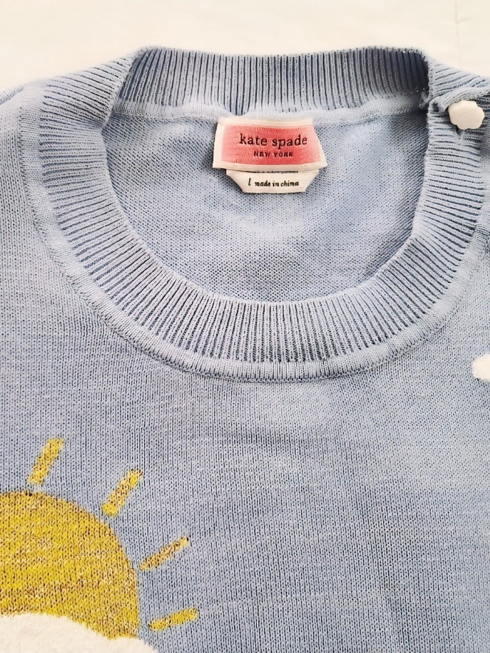 Kate Spade Cloud Sweater Top. Size L. - Picture 6 of 6